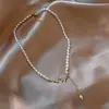 Collar de Perlas Estilo Francés para Mujer 2023 Nuevo Retro Verano Moda Borla Colgante de Mariposa Elegante Cadena de Clavícula de Alta Calidad
