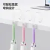 Paraguas Transparente con Degradado y Mango Largo, Grande para Dos Personas, Mango Curvo de Alto Gama, Paraguas Simple para Mujer, Paraguas Recto, Paraguas de Mango Largo para Estudiantes