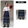 Estilo Chino 1 de Junio Disfraz Infantil Niños Hanfu Niñas Fénix Falda de Cara de Caballo Disfraz para Coro Recitación Performance