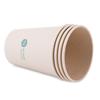 Vaso de Papel de Fibra de Bambú Deli 19208 (250 ml) (Color Natural) (100 Piezas/Bolsa) Vaso de Papel Desechable de Gran Capacidad