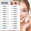 Pegatinas de Tatuaje Biónico 3D al por Mayor para Hombres y Mujeres Tatuaje de Cejas Simulado Semi-Permanente Impermeable de Larga Duración Bordado Artefacto de Cejas Perezosas
