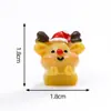 Lindo Papá Noel Muñeco de Nieve Alce Muñeco de Animal Pequeño Lindo Casa de Muñecas DIY Accesorios de Decoración Adornos Pequeños