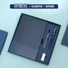 Conjunto de Caixa de Presente com Caderno A5 Transfronteiriço com Logotipo Personalizado, Caderno de Negócios em Sarja, Caixa de Presente com Caneca Térmica para Escolas e Empresas