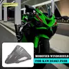 Adecuado para Parabrisas Kawasaki Zx6R Zx-6R 2024 Parabrisas Frontal de Carreras Modificado, Parabrisas Elevado y Engrosado para Protección contra el Viento