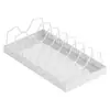 Rack de Armazenamento Premium Ajustável para Utensílios de Cozinha, Prateleira Deslizante para Armário de Cozinha, Organizador para Pratos, Suporte para Tampas de Panelas, Suporte para Panelas