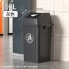 Contenedor de Basura de Plástico para Clasificación de Residuos para Exterior con Tapa de Cubierta Abatible Hogar Escuela Comunidad Área Industrial Oficina Contenedor de Saneamiento