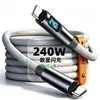 Cable de datos con pantalla digital de carga súper rápida PD240W para tableta de computadora portátil, adecuado para Apple, Huawei, Xiaomi, cable de carga para automóvil