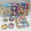 Nueva papelería de cuaderno Demon Slayer A7, pequeño cuaderno, bloc de notas portátil lindo, regalo para estudiantes y niños