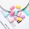 Macaroon color algodón de azúcar crema pegamento funda para teléfono móvil goo tarjeta material de bricolaje bolsa accesorios de resina hechos a mano venta al por mayor
