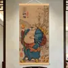 Maitreya PanzudoPintura Decorativa Oficina Nafu Estilo Chino Nuevo Pintura Colgante de Rollo Pintura Decorativa para Pasillo de Entrada