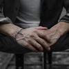 Pulsera Nueva Retro Estilo Coreano con Enredadera, Estrella de Cinco Puntas y Cruz Intrincadas, Patrón Floral Oscuro, Joyería de Mano Creativa, Accesorio de Moda