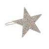 Nuevo accesorio para el cabello con hebilla de rana de estrella de cinco puntas y diamantes de imitación súper brillantes, clip lateral para cabeza de bola, tocado simple de moda al por mayor
