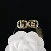 Pendientes de alta calidad para todo tipo de atuendos, pendientes de moda para hombres y mujeres, letras de pedrería, todo a juego, pasador de plata s925, accesorios de aleación