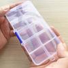 [Caja de 10 rejillas] caja de almacenamiento transparente desmontable 2023 nueva caja de joyería pequeña se puede clasificar