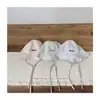 Chapéu de Pescador Listrado Infantil Estilo Coreano para Primavera e Verão, Chapéu Fino Estiloso e Versátil com Tiras para Crianças na Moda