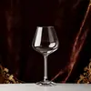Taças de Vinho Tinto de Vidro Cristalino, Conjunto de Suporte para Taças Dourado Invertido de Luxo Leve, Taças de Vinho de Alta Qualidade para Casa, Taças para Vinho Tinto
