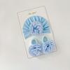 Sombrero de Bebé Primavera Verano Set de Calcetines Delgados 0-12 Meses Bebé Recién Nacido Elegante Princesa Flor de Gasa Sombrero Indio
