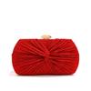 Nuevo Bolso Elegante de Lazo para Cena Moda Fiesta Clutch Combinable para Mujer Exquisito Vestido Vestido de Noche Bolso Pequeño