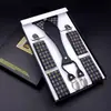 Tirantes para Hombre Tirantes para Hombre Pantalones de Traje con Tirantes Correa Correa para Personas Mayores Correa de Tirantes para Hombres con Sobrepeso Correa Elástica para el Hombro Cuatro Pinzas Color