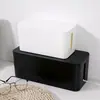 Caja de Almacenamiento para Cables, Enchufe para Cable de Alimentación, Caja de Gestión de Cables, Tira de Arrastre para Cables de Datos, Caja Hub con Enchufe para Cargador