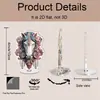 Impresión Plana Transfronteriza 2D Plano Rotación de 360 Grados Elegante Ballet Bola de Nieve Soporte Acrílico Decoración de Escritorio
