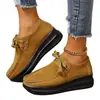 Sapatos femininos plus size estilo europeu e americano, tênis plataforma com cadarços, sapatos casuais de exportação novos para primavera/verão 2026, sapatos únicos para mulheres
