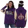 Sudadera con capucha y costuras en contraste con estampado de Jujutsu Kaisen de batalla de hechizos transfronterizos de AliExpress