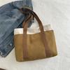 Bolso de mano retro de gran capacidad, estilo coreano, de moda, primavera 2024, nuevo, combinable, informal, para hombro y axila.