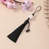 8cm Flor de Loto de Tres Capas Borla Hecha a Mano DIY Colgante para Teléfono Colgante para Interior de Coche Accesorio para Bolso Decoración Colgante Modelo al por Mayor