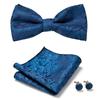 Pajarita Plana Jacquard Floral de Boda y Negocios para Hombre Accesorios de Vestimenta Formal para Novio y Padrinos