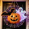 Bestseller transfronteiriço decoração de madeira suspensa de outono HelloPumpkin placa de porta de abóbora decoração de casa de outono cabide de porta