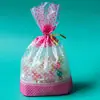 Bolsa Pequena de Bolo Fofa Bolsa de Presente de Aniversário Infantil Saco de Embalagem Transparente para Presente de Doces Biscoitos Lanches