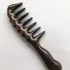 Pente de Sândalo Verde com Cabo Pente de Massagem Dentes Largos Pente de Massagem Massagem Cabeça Meridiano Pente de Madeira