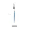 Aliexpress Cuchillo, Tenedor, Cuchara para Cubiertos Estilo Occidental de Acero Inoxidable Azul Mate Plata Paquete Individual Amazon