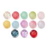Color hielo a través de cuentas de vidrio de colores halo cuentas sueltas pulsera diy hecha a mano pulsera accesorios de joyería cuentas con cuentas al por mayor