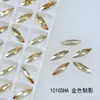 Cristal Dongzhou 11*3 Marquise Fina Fondo Puntiagudo Diamante Chapado en Plata Flash K9 Vidrio Oval Puntiagudo Joyería Accesorios para Arte de Uñas DIY