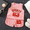 Fatos Esportivos Infantis, Uniformes de Basquete para Bebês, Homens e Mulheres, Regatas de Malha de Verão, Shorts, Camisas de Verão com Manga Curta de Secagem Rápida