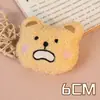 Broche de Urso de Pelúcia com Creme Boneca Estilo Japonês Fofo Versátil Pingente de Bolsa Boneca Pingente Chaveiro DIY