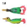 2ª Geração Hélice Água Flutuante Giratória Pato Isca 8,9cm 11g Trator Luya Isca Macia Lei Frog Isca Biônica