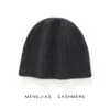 Gorro de punto de primera línea 100% cachemir puro para mujer estilo grueso tejido de ochos gorro para la cabeza gorro cálido gorro para protección de orejas gorro de lana gorro para clima frío
