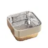 Papel Especial para Freidora de Aire, Papel Almohadilla Absorbente de Aceite para Horno, Bol de Papel de Aluminio para Alimentos Casero, Papel de Silicona Cuadrado para Hornear en Freidora Eléctrica