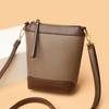 Bolso de Cuero Suave Bolso Cruzado para Mujer 2025 Nuevo Exquisito Bolso Balde de Alta Gama Versátil Bolso Pequeño para Teléfono Móvil Bolso de Hombro