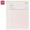 [Pacote com 3] Papel para Cartas Deli 3432 Papel para Cartas Tian Zige Papel para Escrever 16K20 Caderno de Composição Alunos Praticam Caracteres