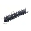 Rack Organizador de Chaves Transfronteiriço, Rack Portátil para Armazenamento Doméstico Montado na Parede, Gancho Digital Preto para Parede de Entrada