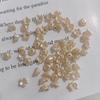 Acrílico gradiente bicolor ponto de glitter luminoso dourado perolado pequeno lírio-do-vale brincos diy acessórios de grampo de cabelo antigo