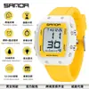 Reloj Sanda de Venta Caliente Multifuncional para Estudiantes Hombres y Mujeres Reloj Deportivo Tipo Barril de Moda Pantalla Grande Impermeable Reloj Digital
