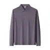 [10A Antibacteriano] Camisa polo de manga larga para hombre, top de negocios casual, nueva colección otoño 2026, camiseta con cuello de infrarrojo lejano