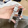 Estilo Tweed Reloj de Cubo de Azúcar de Segunda Mano Correa Trenzada Negra Dorada Moda Retro Reloj de Cuarzo Reloj de Segunda Mano Reloj Danaleno