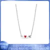 Pandora 925 Cobre Blanco Chapado en Plata Diamante Amor Cupido Serie Nuevo Collar de Moda DIY Joyería