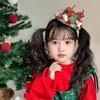 Caperucita Roja Navideña Diseño de Industria Pesada Sombrero Pequeño Navideño para Niños Pasador para el Cabello Niñas Adornos Lindos Tridimensionales para la Cabeza